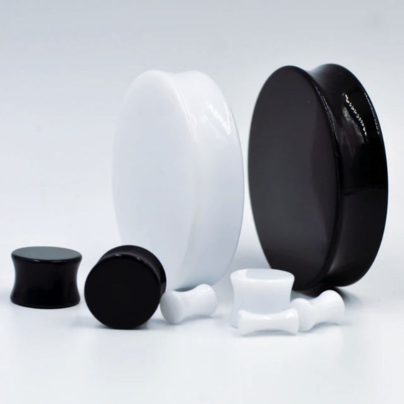 PIERCING PADAT AKRILIK / EAR PLUG AKRILIK / ANTING PLONG AKRILIK / PIERCING BUNTU AKRILIK