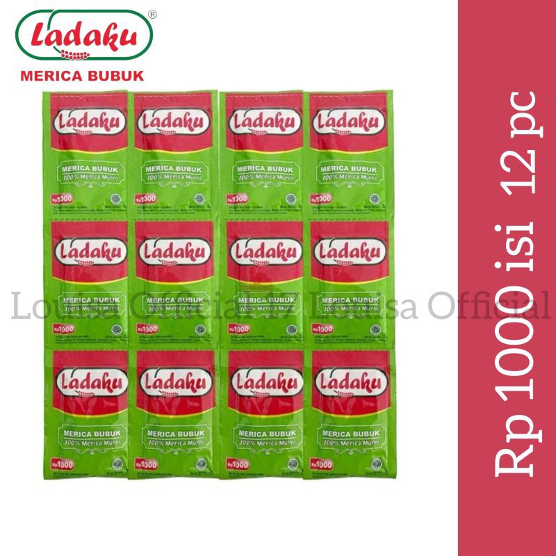 

Ladaku Merica Bubuk Isi 12Sachet 3gr