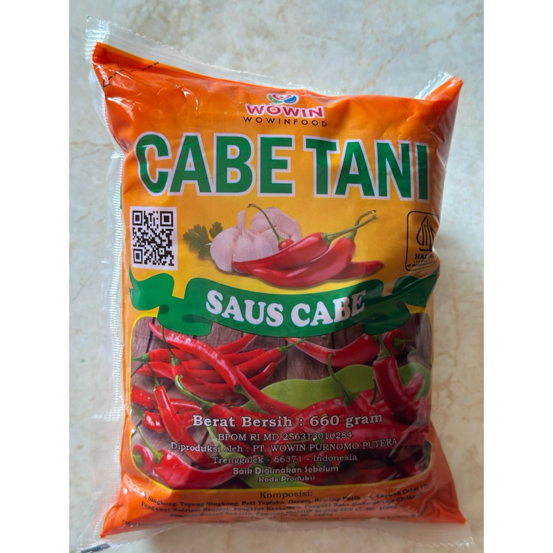 

SAOS CABAI TANI 660 gr