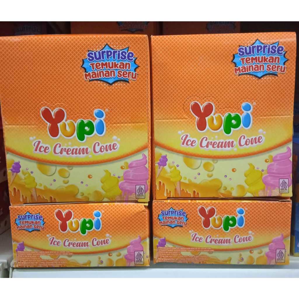 

YUPI ICE CREAM CONE 24BIJI per box