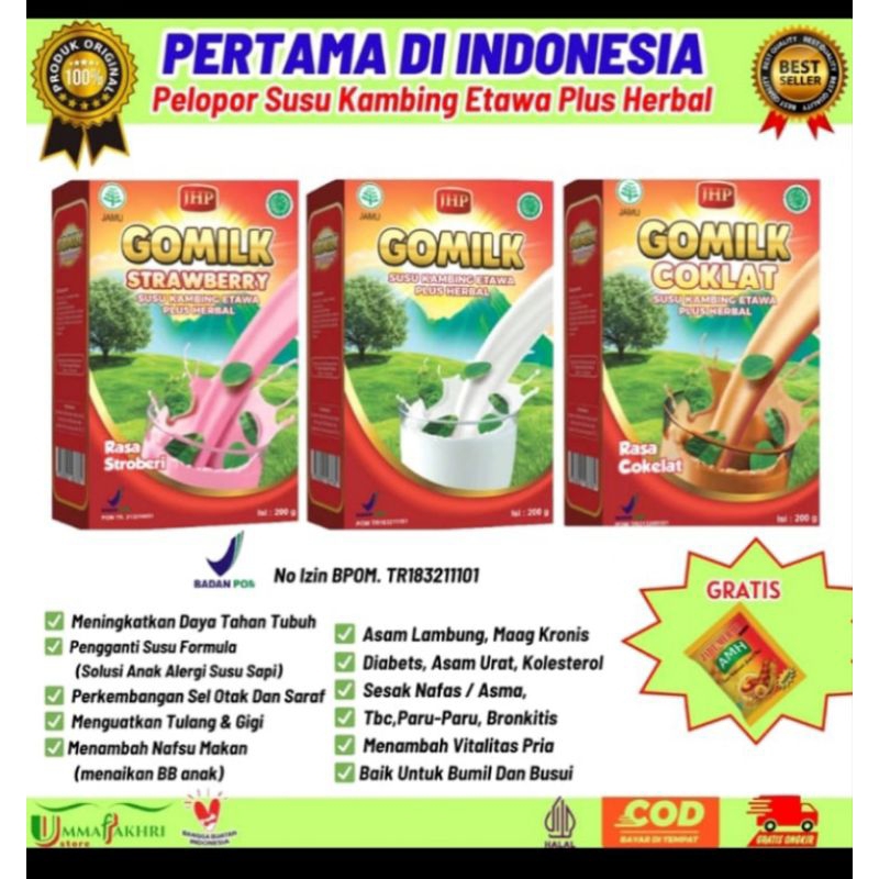 

GOMILK SUSU KAMBING ETAWA PLUS HERBAL