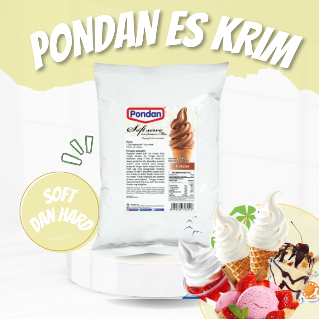 

Ice Cream Pondan Bubuk Es Krim Bubuk Es Cream Merk Pondan Merk Terkenal Rasanya Pasti Enak Tepung Es Cream Instan