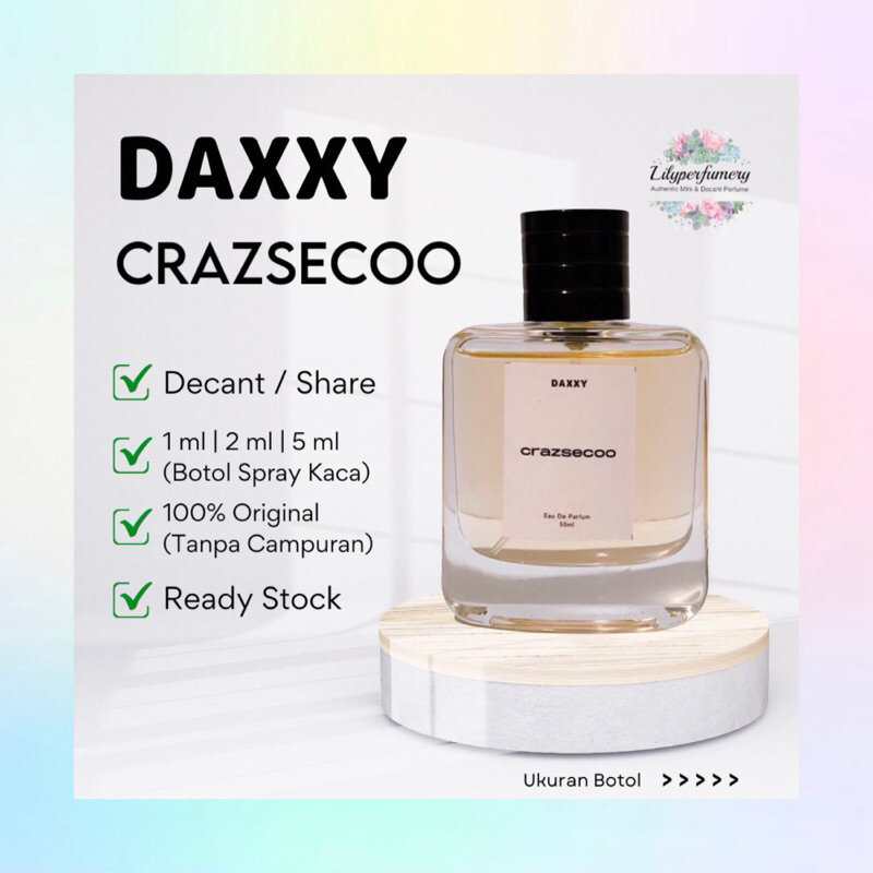 Parfum Decant / Share DAXXY CRAZSECOO EDP 1 ml | 2 ml | 5 ml (Authentic Only)
