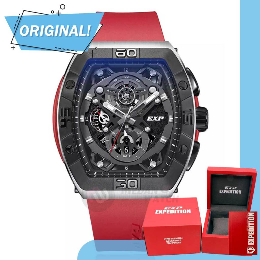 Jam Tangan Pria Analog Expedition 6800MC E6800 E 6800 MC 6800 MCRTBBARE Original Garansi Resmi