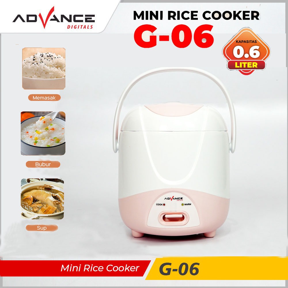 Advance Digitals - Mini Rice Coocker G06 - Mejikom/Magic com kecil untuk anak Kosan Low watt