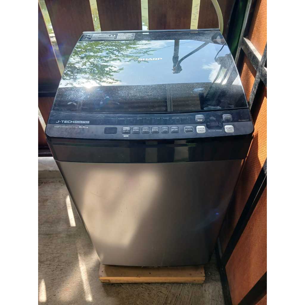 Mesin Cuci Sharp 1 Tabung ES-M8500XT-SA (J-Tech Inverter)