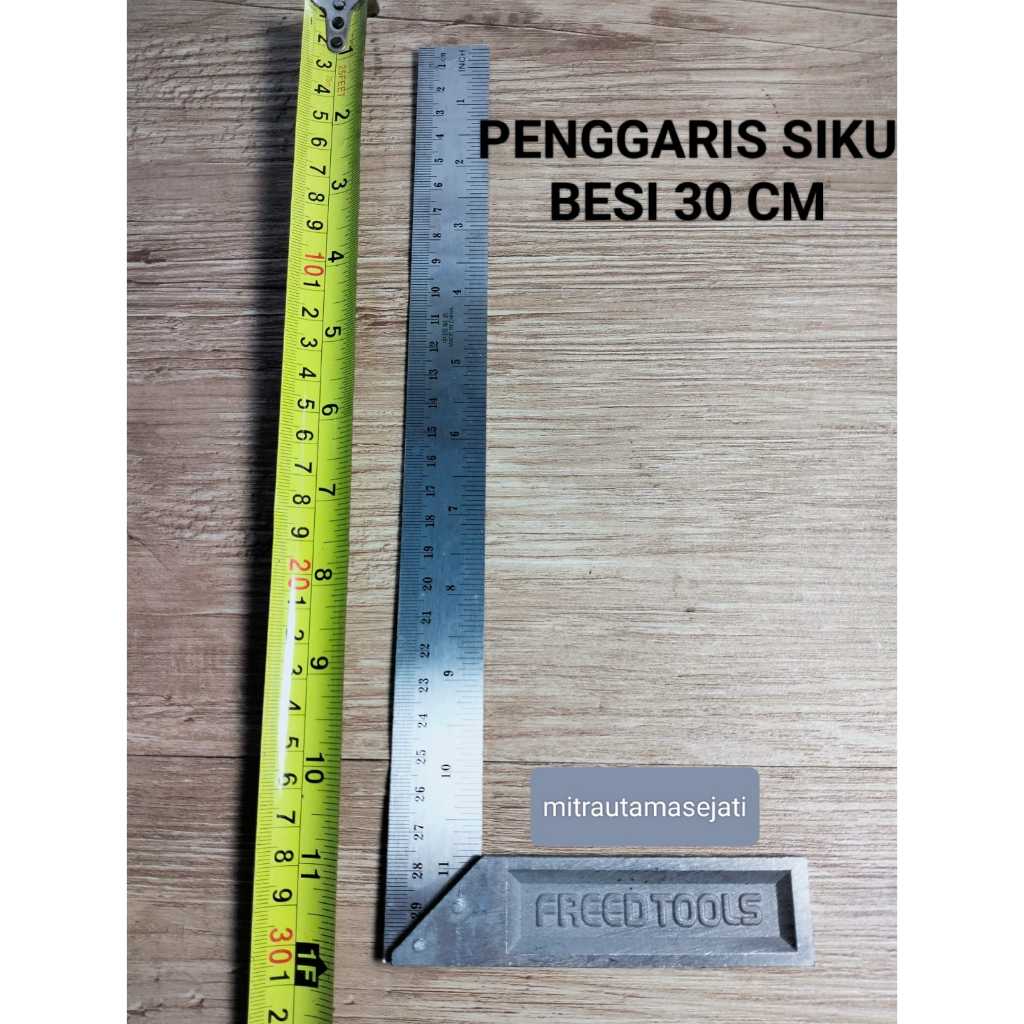 

Siku Tukang 12 Inch Penggaris Besi Bangunan Murah Alat Garis Ukur