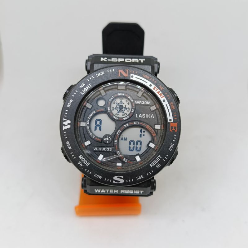 Jam Tangan Lasika K-Sport Hitam Strap Rubber