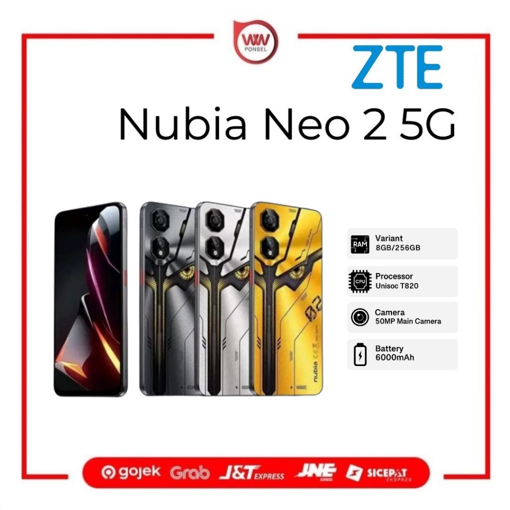 Hp Nubia Neo 2 5G Ram 8GB Internal 256GB Garansi Resmi