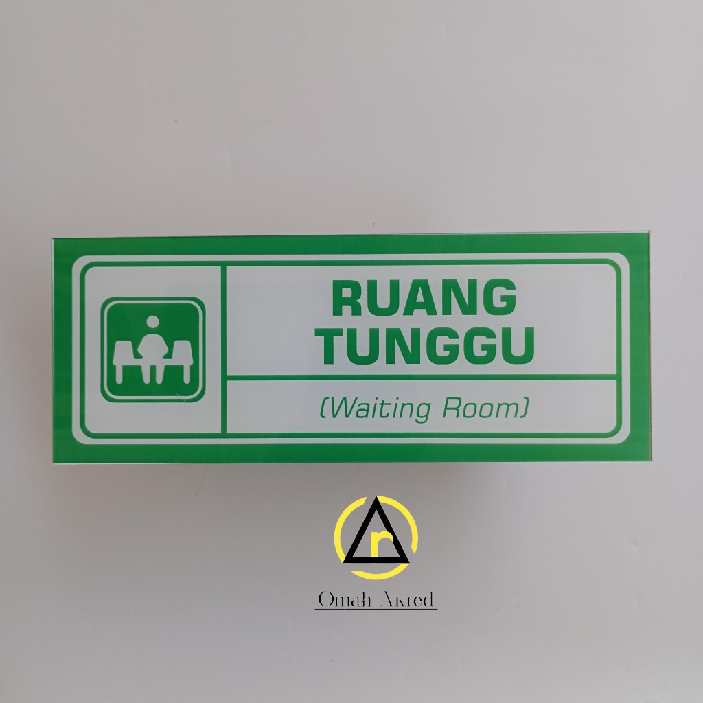 

Stiker Ruang Tunggu - Waiting Room - Stiker Nama Ruang