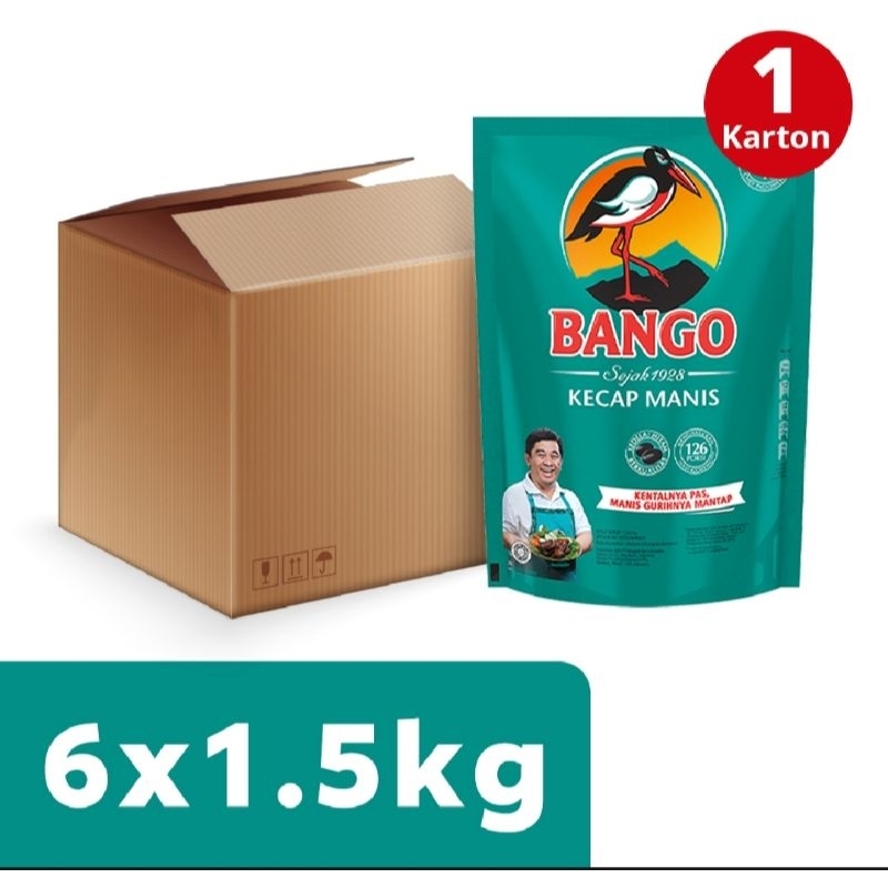 

1 dus (Isi 6pc) Bango Kecap Manis Pouch 1.5Kg