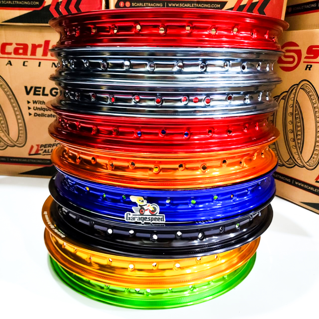 Lingkar Velg Aloy Scarlet Type WM Ukuran 140 140 Ring 17 140 160 Ring 17