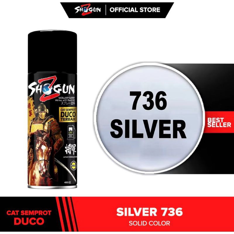 PILOK / CAT SEMPROT DUCO SILVER SOLID 737 ORIGINAL SHOGUN Z 400cc