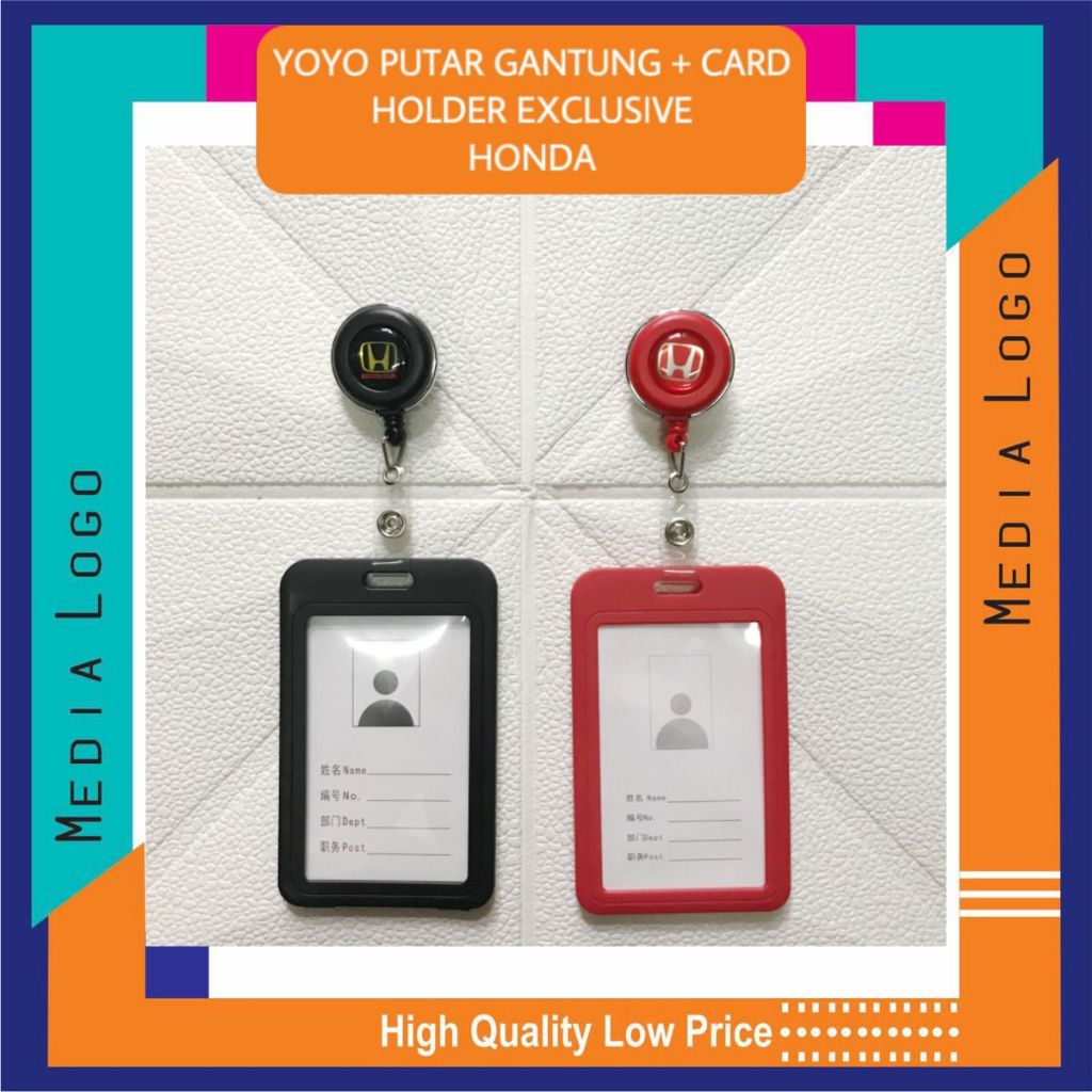 

YOYO GANTUNGAN ID CARD PUTAR STAINLESS -HONDA (Paket Lengkap)