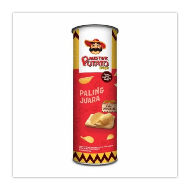 

Mister Potato Mr. Potato Chips Original 80 gr Keripik Kentang