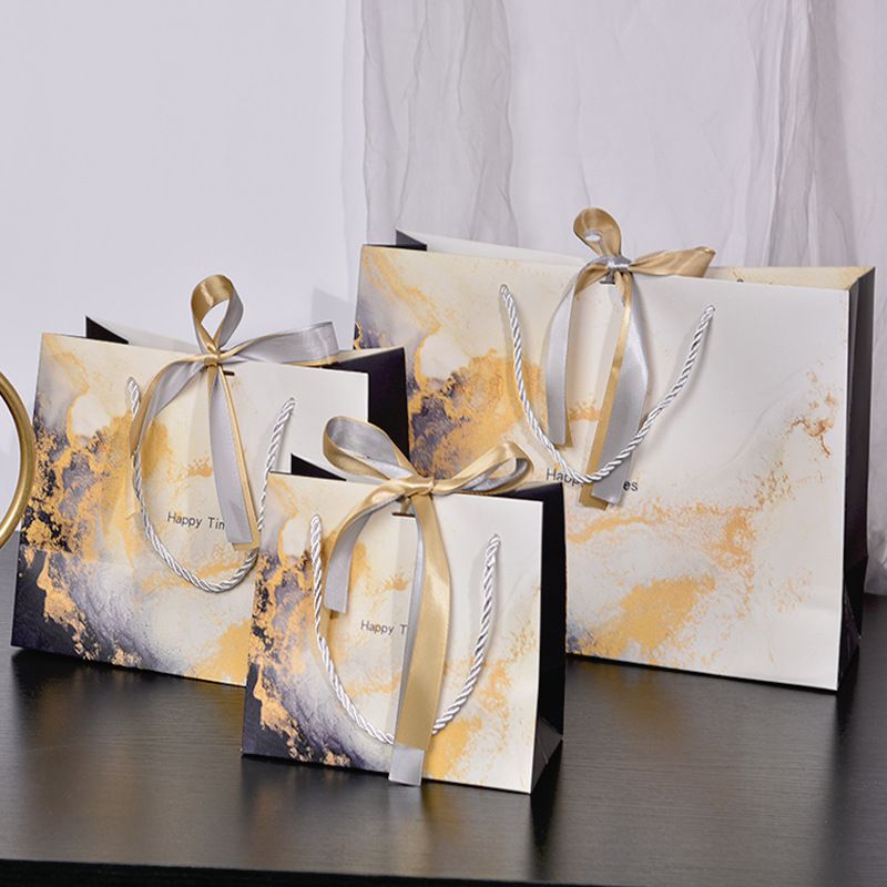 

Paper Bag Marble 2 Ribbon / Tas Kertas 2 Pita Marble Elegan Tebal Premium Aesthetic Goodie Bag Tahan sobek dan Tahan Air