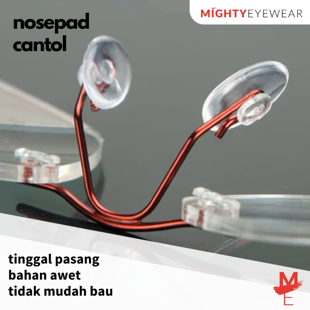 Nosepad Cantol Oval Silicone Bantalan Hidung Kacamata nosepad 1 pasang