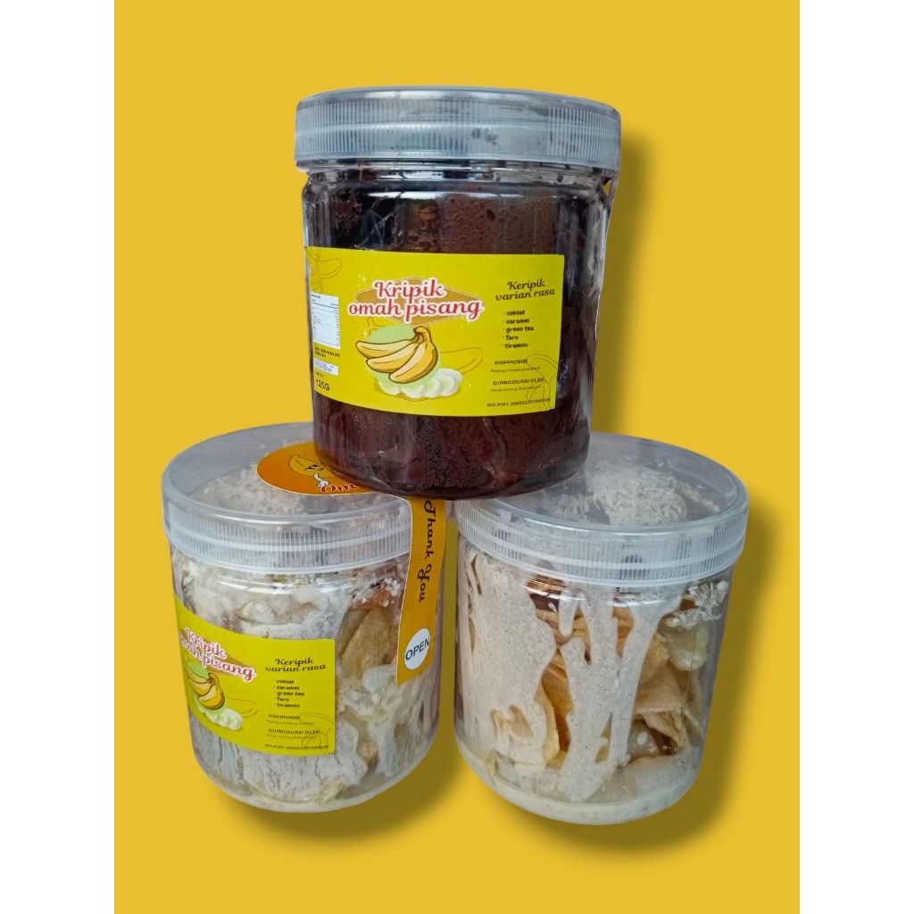 

Paket bundling toples kripik omah pisang coklat,tiramisu