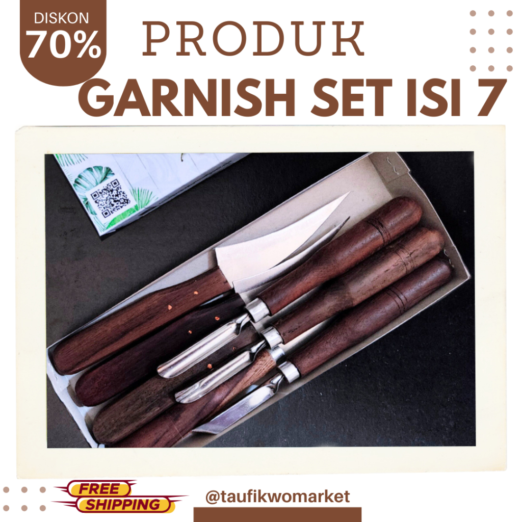 Pisau Ukir Buah isi 7 | pisau Garnis | alat ukir buah|pisau carving/ pisau ukir buah/ pisau carvin