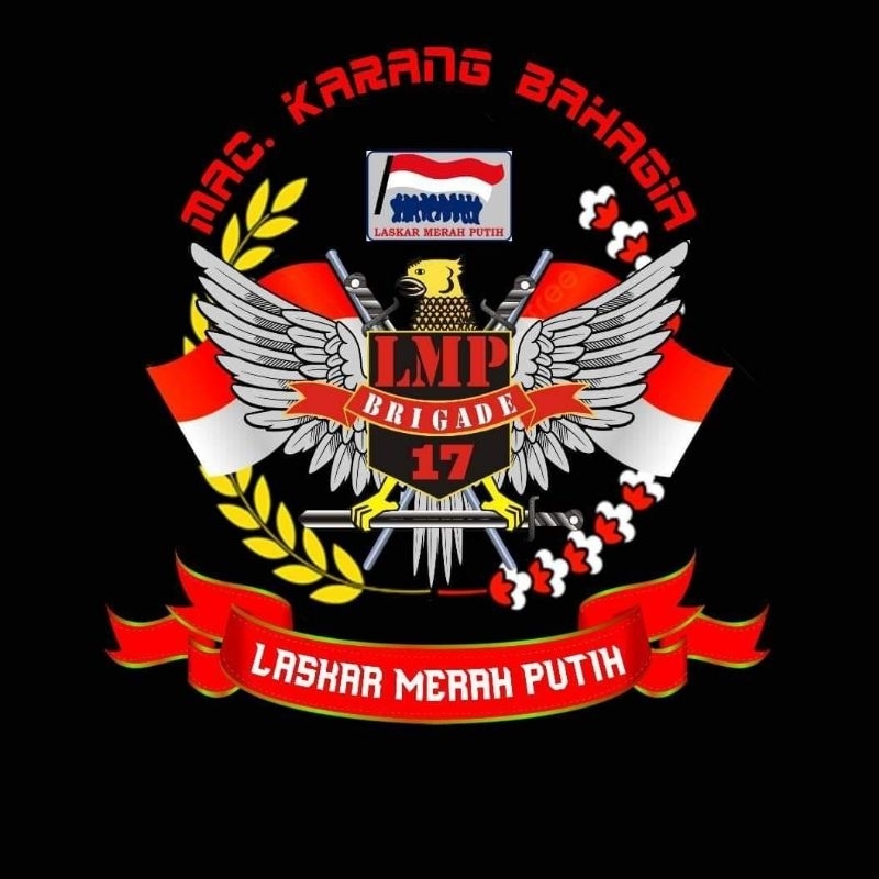 

stiker Laskar Merah Putih/stiker LMP/stiker ormas/stiker anti air/bahan berkualitas/perekat kuat dan tahan lama