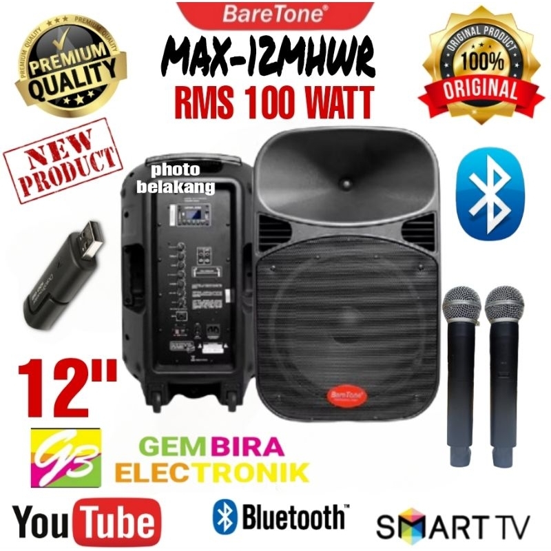 SPEAKER PORTABLE BARETONE 12MHWR ORIGINAL