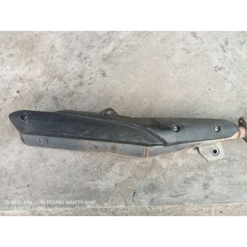 knalpot standar Yamaha Vega force injeksi original copotan