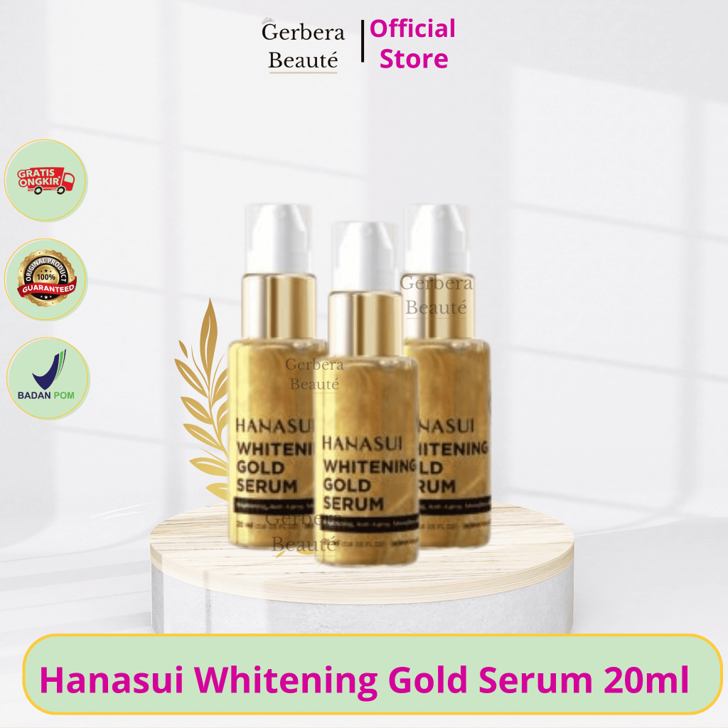 Hanasui Whitening Gold Serum New Look & Improved Formula - Serum Gold Hanasui BPOM