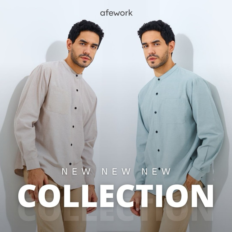 Afework - Basic long shirt reg fit / Kemeja polos Ori afework