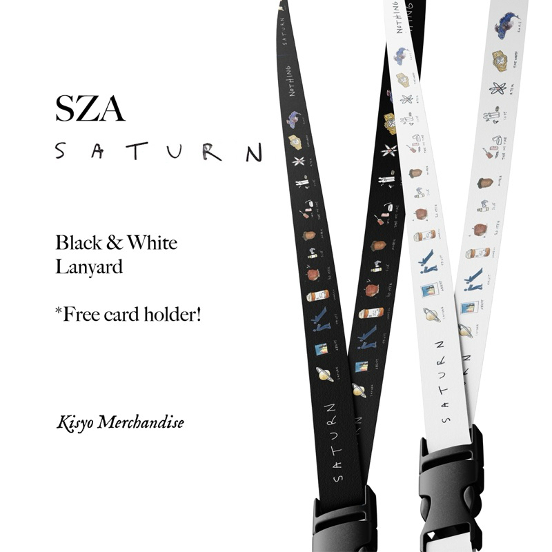

Lanyard SZA - Saturn (Black & White) | Merchandise SZA