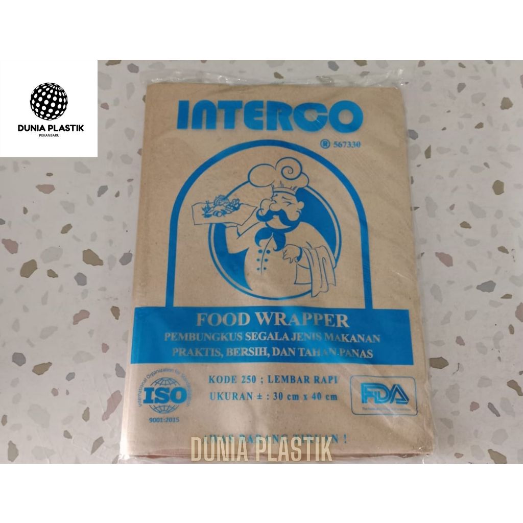 Kertas Nasi Interco / food Wrapper 30 x 40 cm