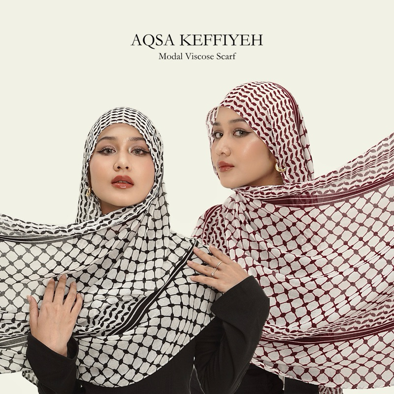 Aqsa Keffiyeh Pashmina Viscose Modal Print