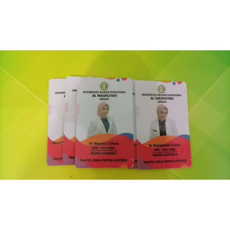 

Cetak Id Card/Name Tag bahan pvc