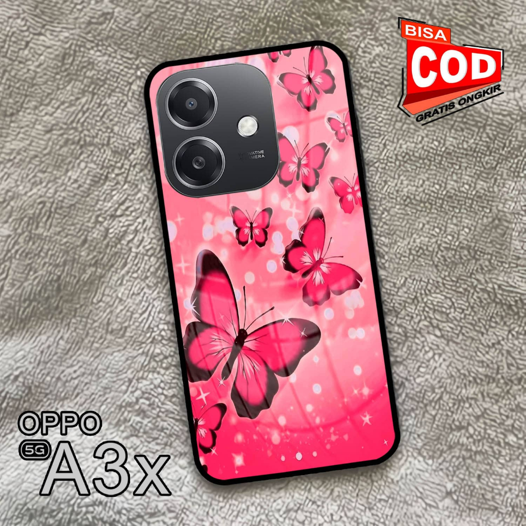 Softcase Glass Kaca | Case Kaca | Casing Kaca | OPPO A3X [S98]