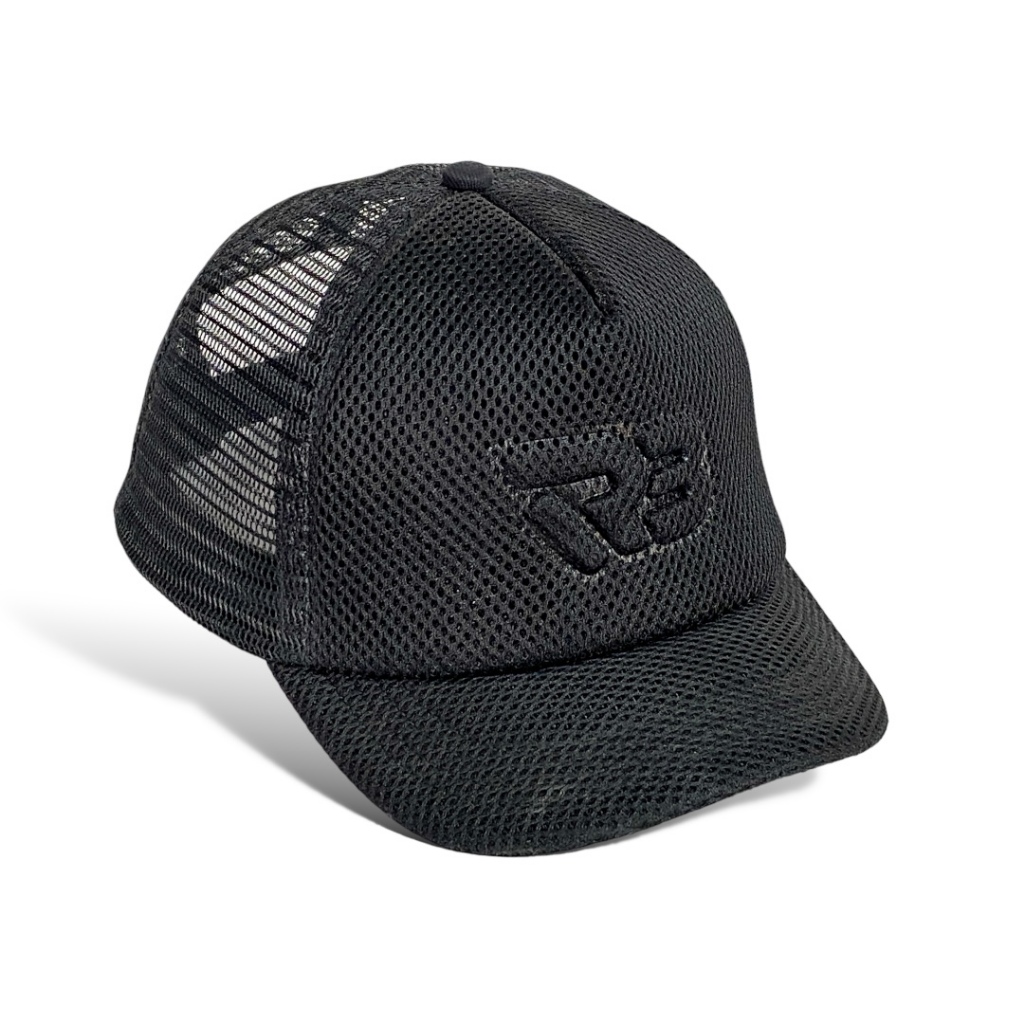 Topi Trucker Jaring Topi Pria Visor Pendek Black