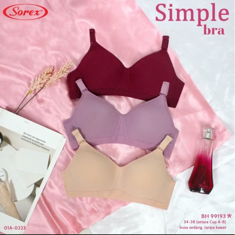 BH SOREX 99193 BRA TANPA KAWAT BUSA SEDANG CUP KECIL