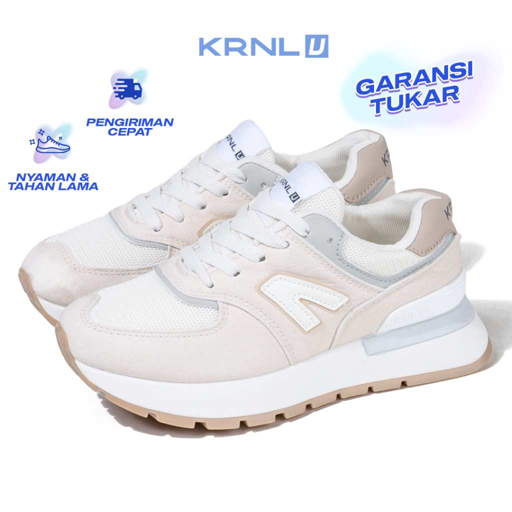 KRONIKEL Nayeong Sepatu Wanita Cream Krnl U