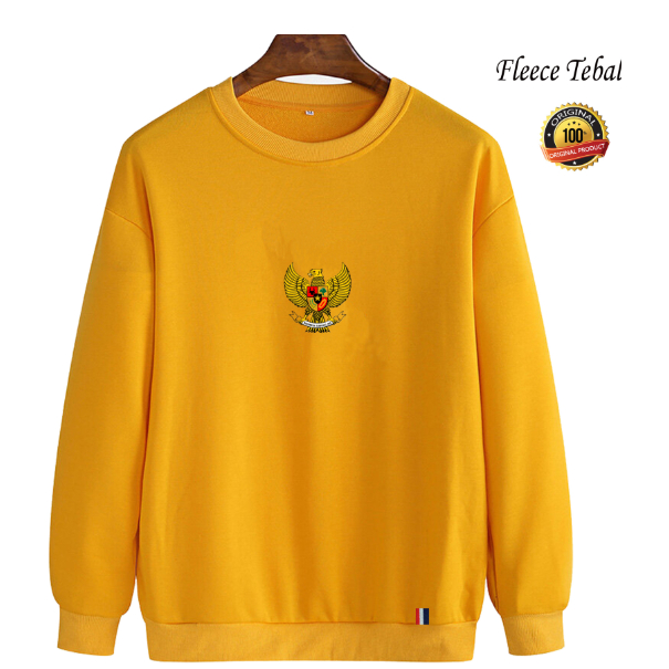 Jaket Sweater Garuda | Sweater Fleece | Jaket Logo Garuda | Sweater Pria Wanita