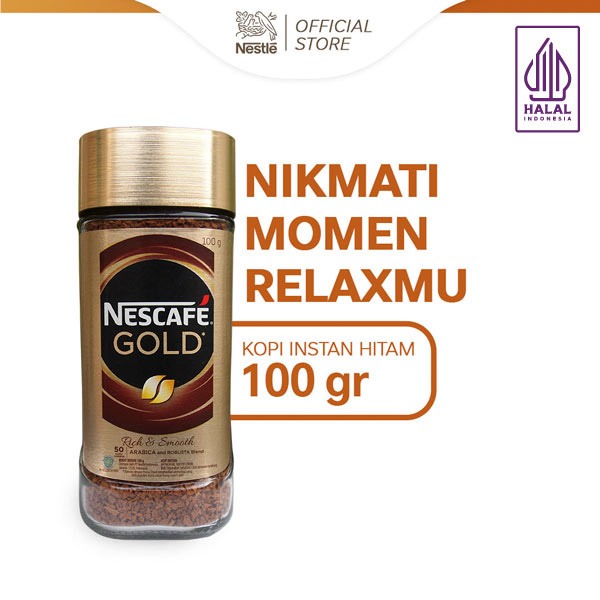 

NESCAFE GOLD Kopi Instan Kopi Hitam Jar 100gr