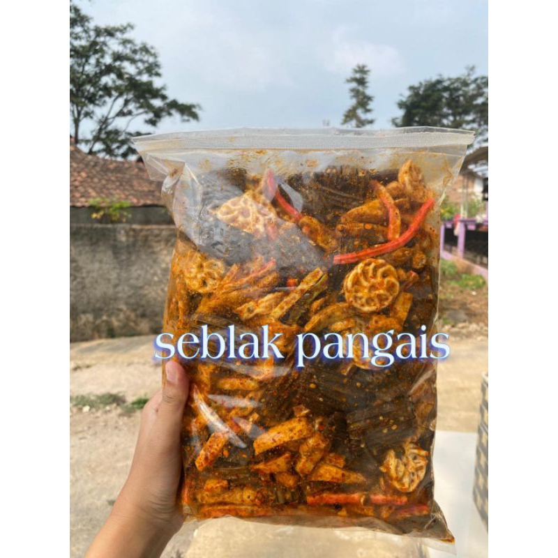 

KERUPUK SEBLAK CAMPUR MIX/ANEKA SEBLAK KERUPUK CAMPUR PEDAS CIKRUH 250 GRAM