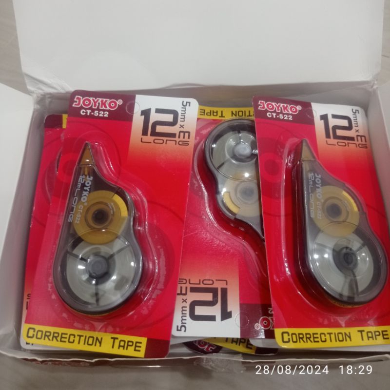 

Joyko Correction Tape CT-522 Tipe-X Pita 12 Meter