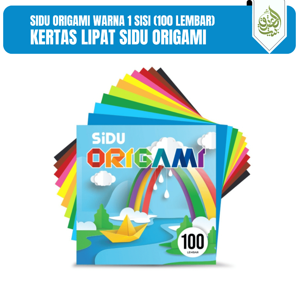 

Kertas Lipat Origami SIDU Warna Warni 1 Sisi | isi 100 lembar [Pack]