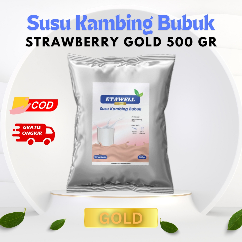

Etawell Gold - Susu Kambing Bubuk Stroberi 500 Gr