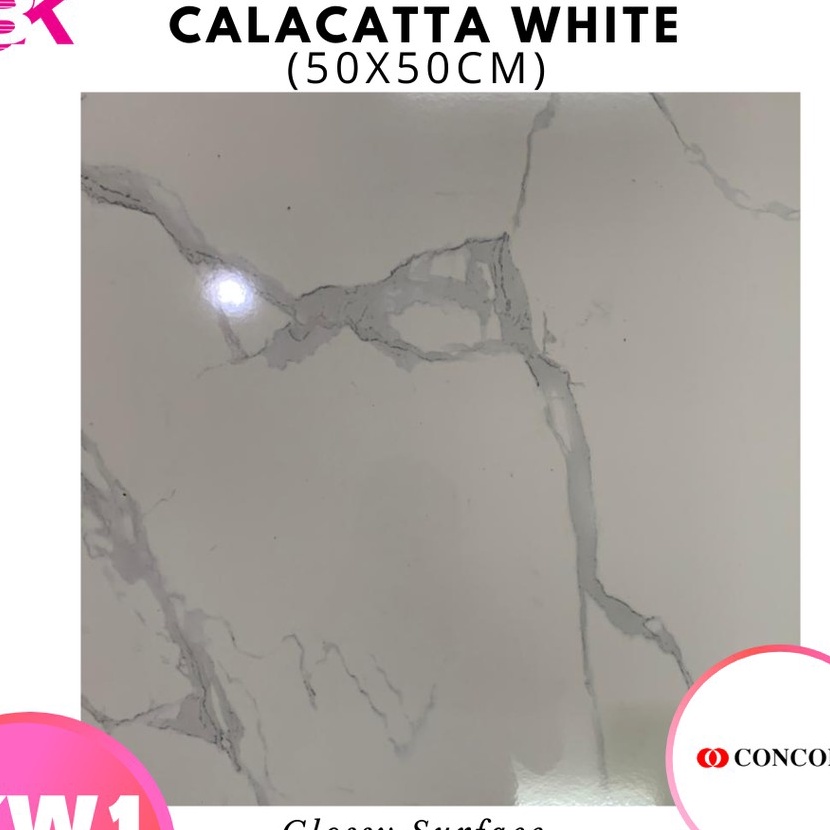 FG2 Keramik Lantai 5x5 Calacatta White