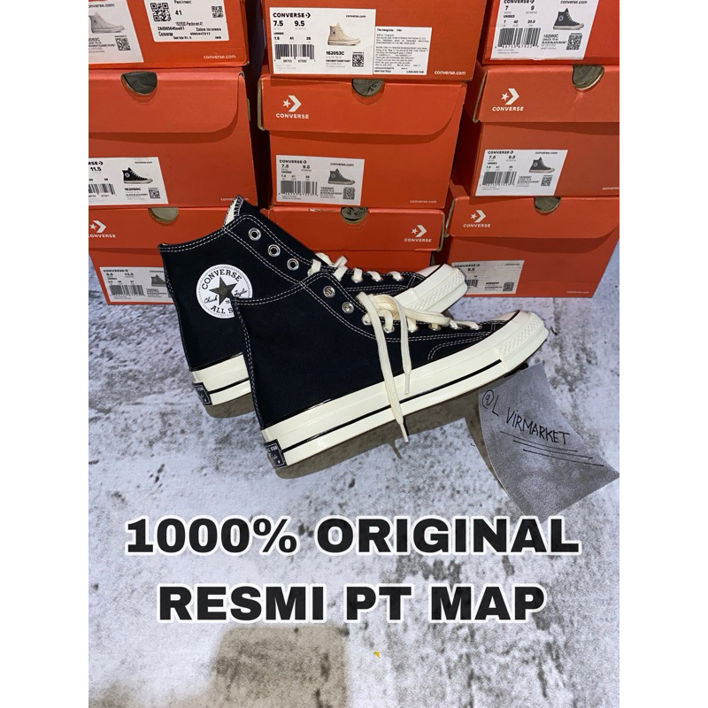 Converse 70s Black Egret High & Low | 100% Original RESMI PT MAP