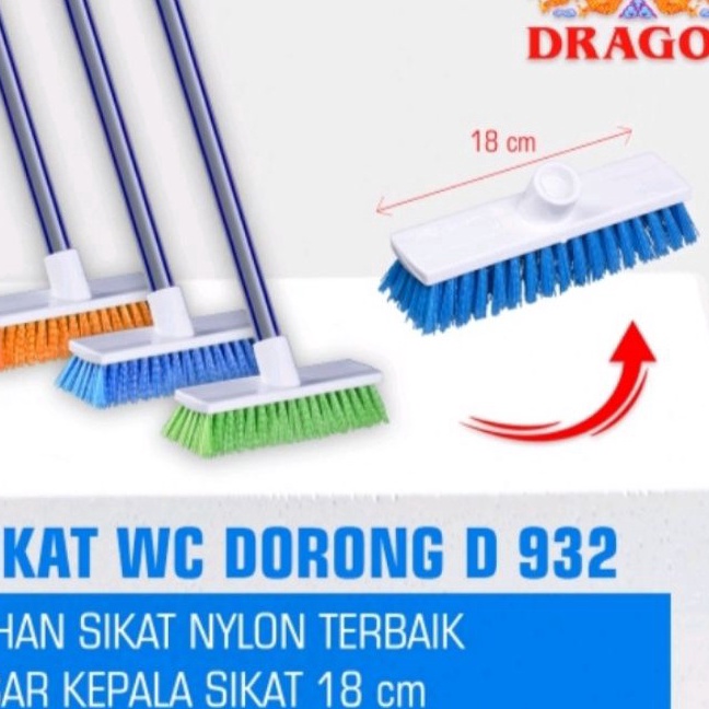 Wah Sikat WC Dorong D932 Dragon