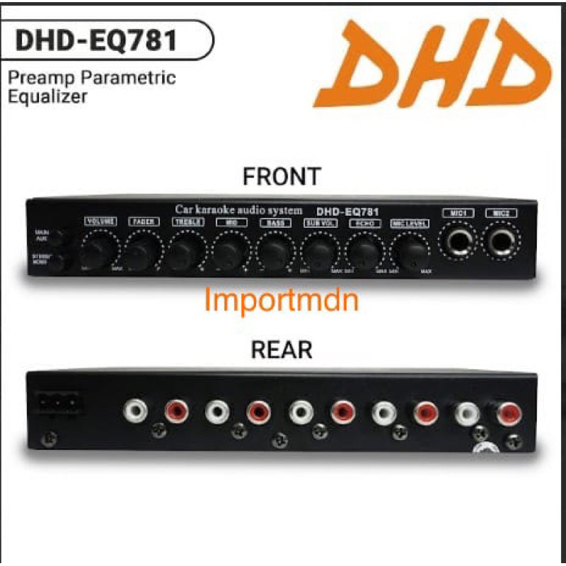 Parametric Equalizer Preamp DHD-EQ781 & Skeleton EQ-100 Karaoke