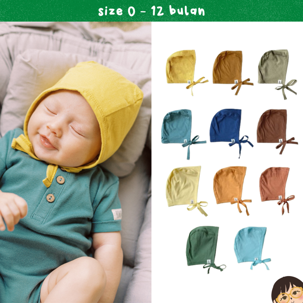 Bohopanna - Bonet Bonnet Bayi - Topi Bayi Polos