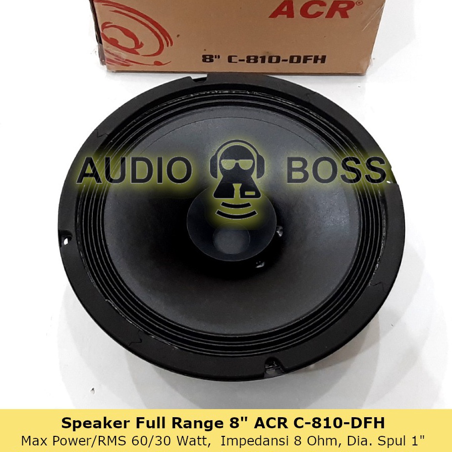 DAPATKAN Speaker Full Range 8 inch ACR C 81DFH  Speaker Full Range 8 ACR C 81DFH