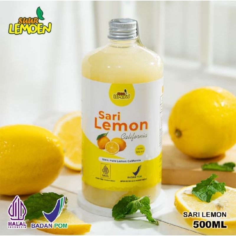 

SARI LEMON MURNI BY SUUR LEMOEN || SARI LEMON CALIFORNIA 500 ML || FRESH AIR LEMON ALAMI UNTUK DIET DETOX