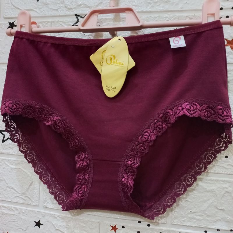 Polini 3988 CD Wanita Renda Size XXL Bahan Katun Lembut